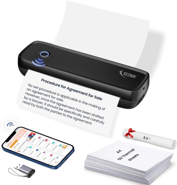 SEZNIK Portable A4 Inkless Printer - Top Rated on Amazon